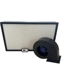 Laminar Flow Hood Kit | 24"x14"x4" H13 Mini Pleat HEPA Filter, Blower Fan, and Controller