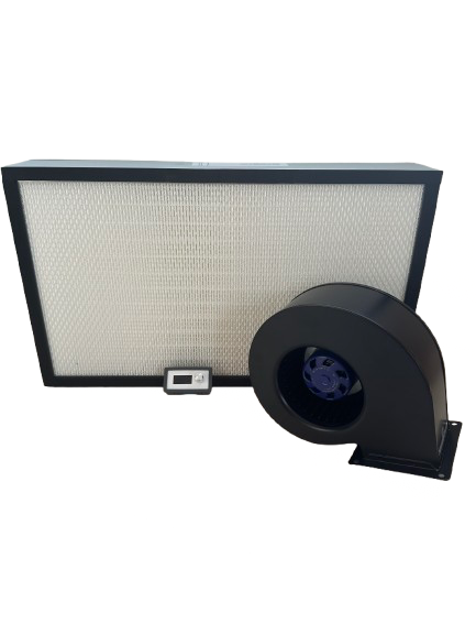 Laminar Flow Hood Kit | 24"x14"x4" H14 Mini Pleat HEPA Filter, Blower Fan, and Controller