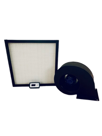 Laminar Flow Hood Kit | 14"x14"x4" H14 Mini Pleat HEPA Filter, Blower Fan, and Controller